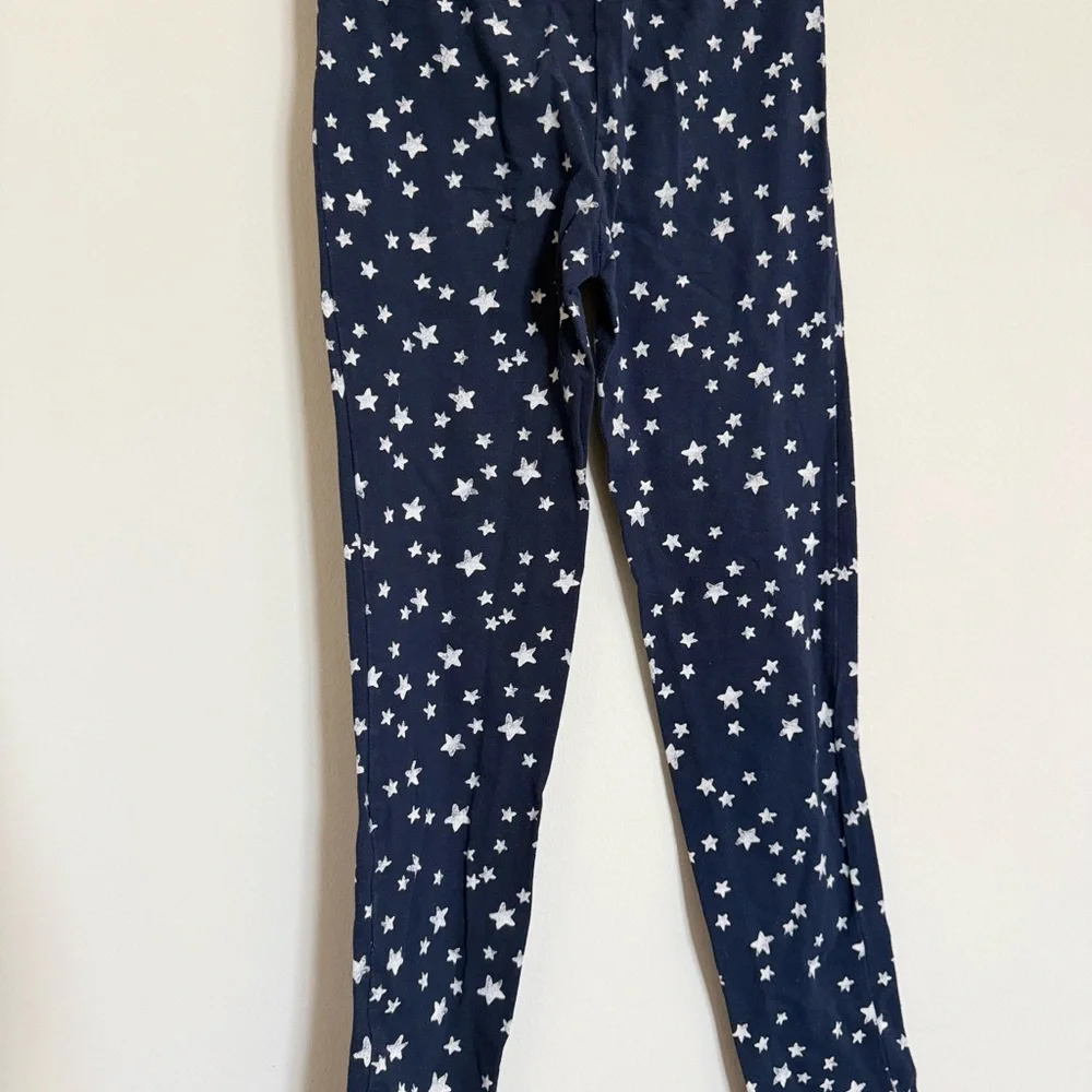 GapKids Navy Star Print Leggings Girls Size 8
